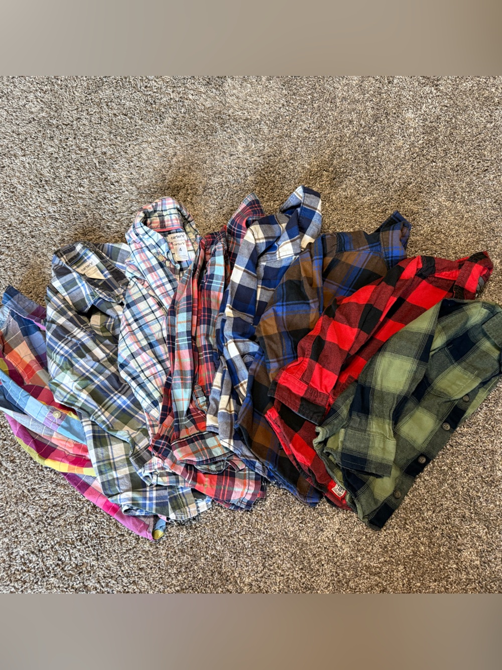 8 Boys Button Downs - Size 4/4T - Carters, GAP, Osh Kosh, Old Navy - like new